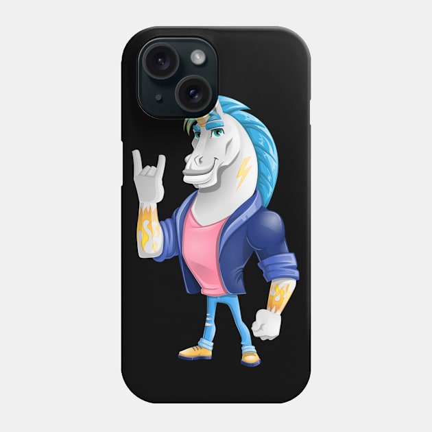 Most wanted-Bad Boy Unicorn Phone Case by shirtsandmore4you