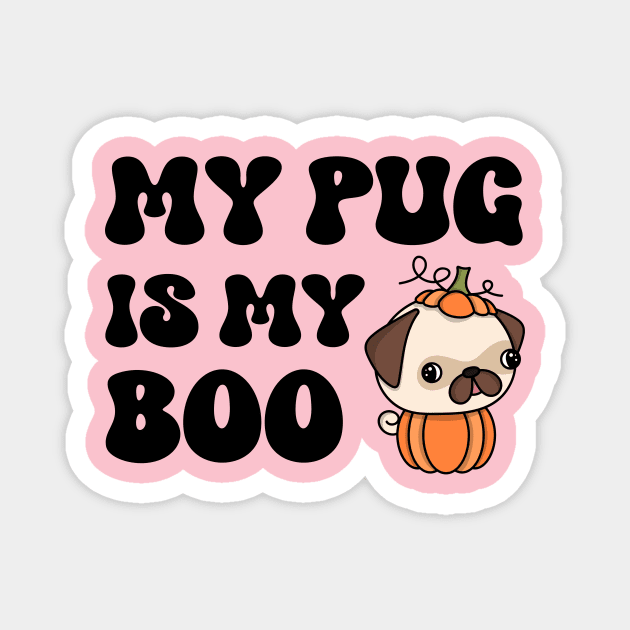 Pug Halloween Magnet by RefinedApparelLTD