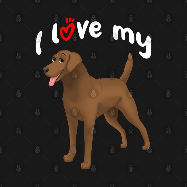 I Love My Chesapeake Bay Retriever Dog by millersye