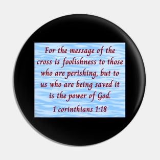 Bible Verse 1 Corinthians 1:18 Pin