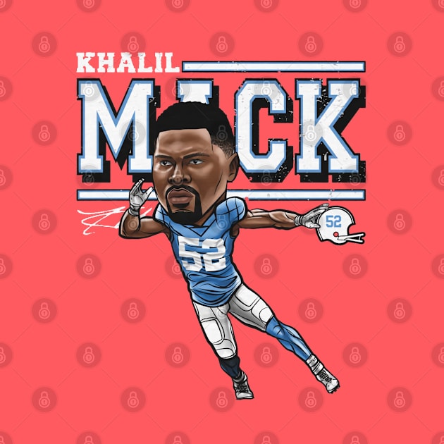 Khalil Mack Los Angenel C Cartoon by Buya_Hamkac