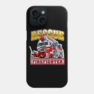 Cartoon Fire Truck Phone Case