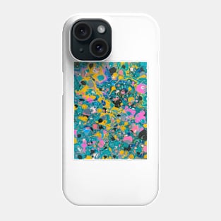 Colorful Garden abstract pouring Phone Case