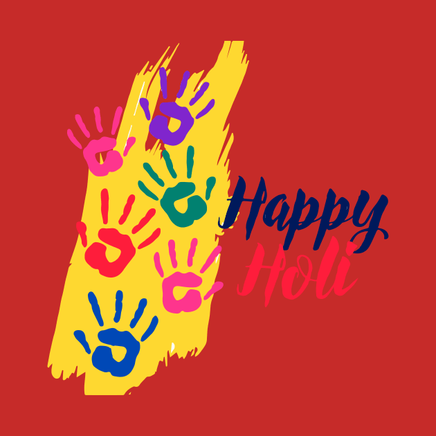 Colorful Hands For Holi Celebration by jobieh shop