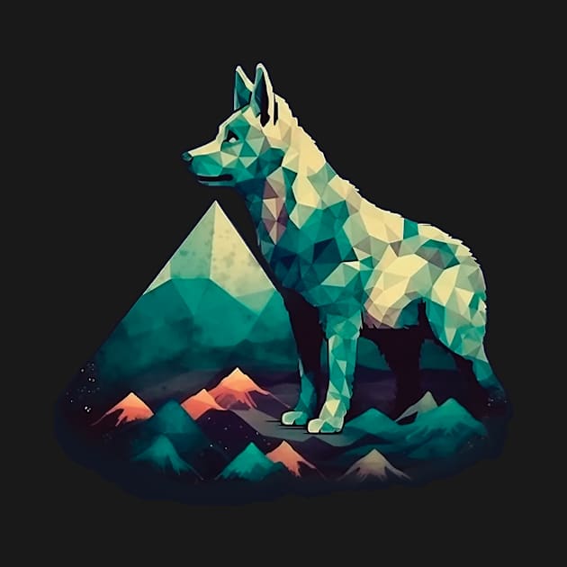 Abstract dog by GreenMary Design