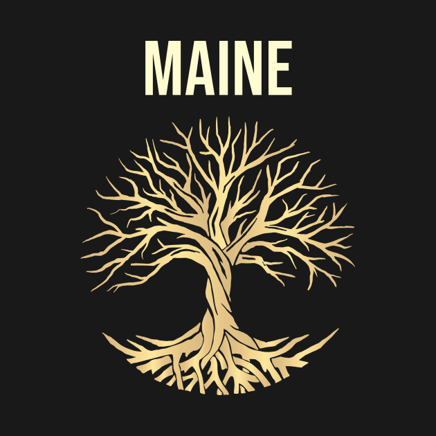 Discover Tree Of Life City Maine - Maine - T-Shirt