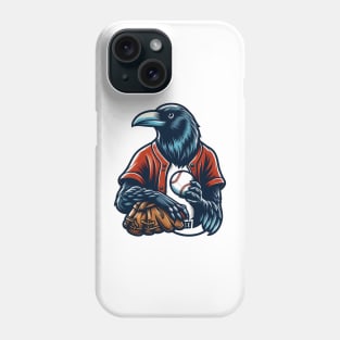 crows play baseball Phone Case
