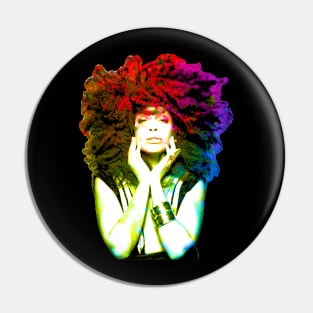 Erykah Badu RNB Watercolor Pin