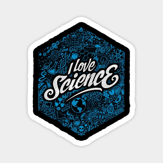 I Love Science Magnet by StudioM6