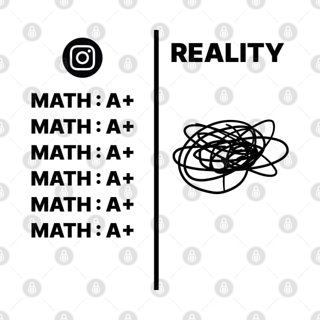 Math, IG vs Reality by artstopics