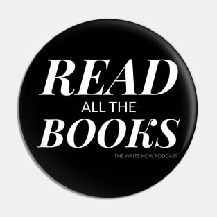 Read All The Books - White Ink Pin