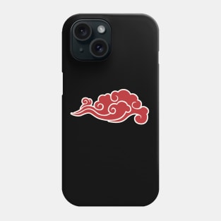 Japanese Red Cloud Artwork, Otaku Phone Case
