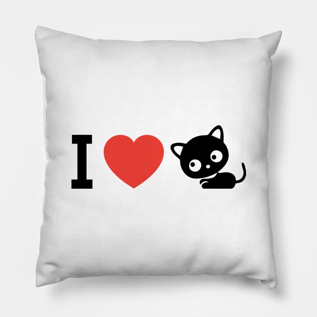 CAT love Lover Pillow by JamesBennettBeta