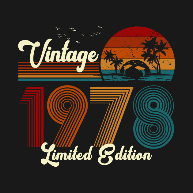 Vintage 1978 Shirt Limited Edition 42nd Birthday Gift by Damsin