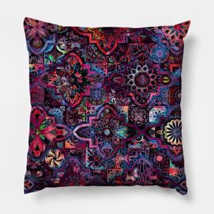 Bohemian hippie boho tie dye design Pillow