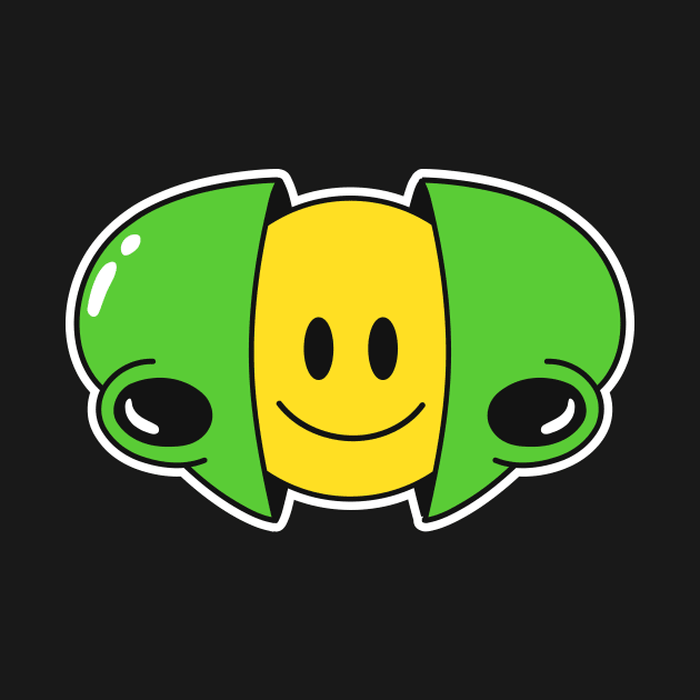 Happy Alien Smiley by Weird Banana