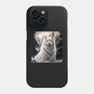 Samoyed In Winter Wonderland Phone Case