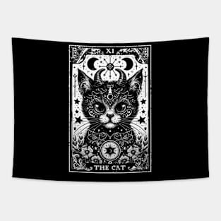 Devil Cat Tarot Card Tapestry