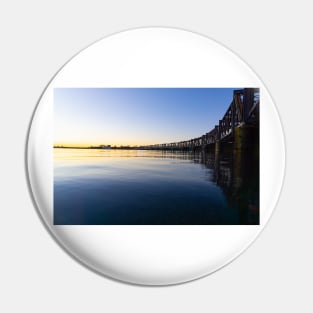 Sweeping lines of Tauranga's historic railway bridge Pin