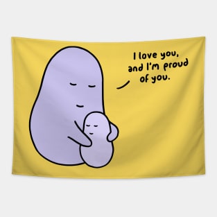 Hug - I Love You (Lemon Butter) Tapestry