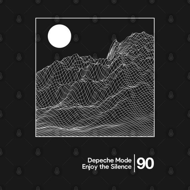 Enjoy the Silence - Depeche Mode / Minimal Graphic Artwork by saudade