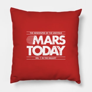 Mars Today Distressed Edition Pillow