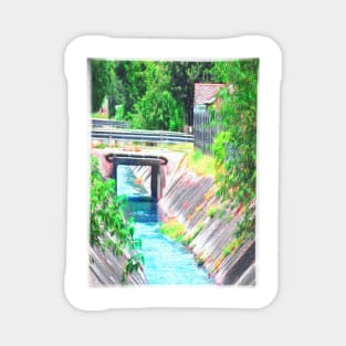 Water Canal (Impressionistic) Magnet