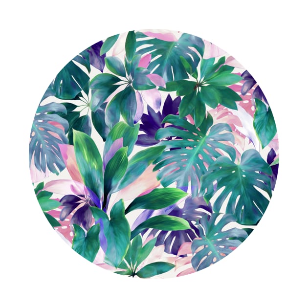 Pastel Summer Tropical Emerald Jungle by micklyn