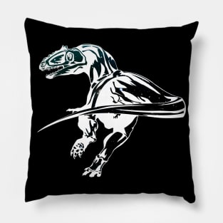 The fast One - Velociraptor Space Design Pillow