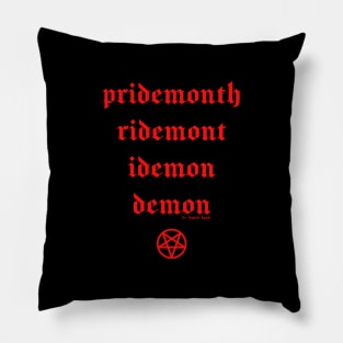 Pride month demon Pillow