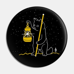 The Hermit - Tarot Cats Pin