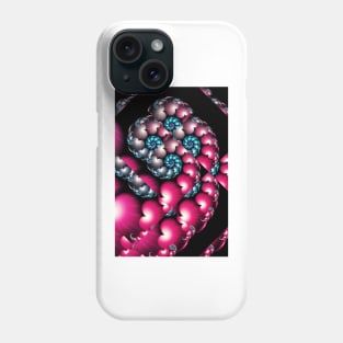 Pink Spiral of Hearts Phone Case