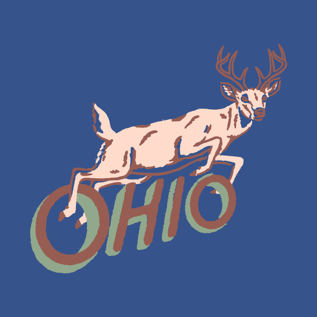 Disover Ohio deer - Ohio State - T-Shirt