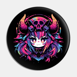demon girl - anime style Pin