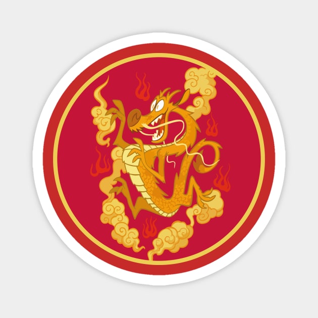 Mushu Magnet by HennyGenius