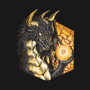 Dragon with rpg dice T-Shirt