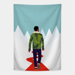 Winter Walk Poster Tapestry