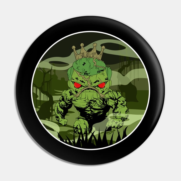 Los Locos Funkeros - ECCC 2020 - Swamp Thing Federico (two sided) Pin by Kickinittt