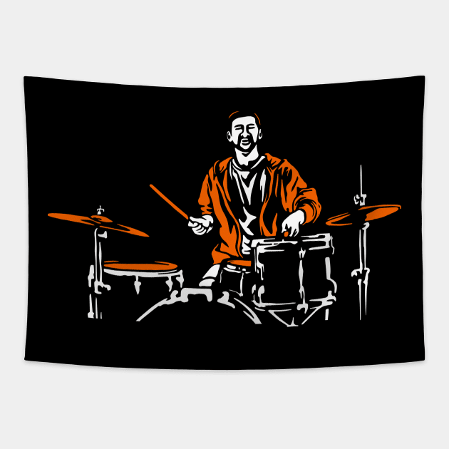 Drummer Tapestry by TambuStore