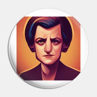 Ayn Rand portrait | Comics style Pin