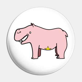 Starla the Hippo Pin