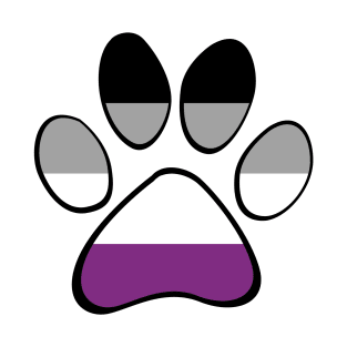 Asexual Pride Paw T-Shirt