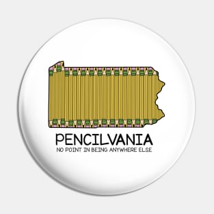 Pencil Pennsylvania pun Pin