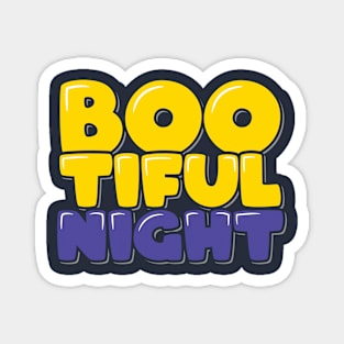 Funny Halloween Bootiful Night Magnet