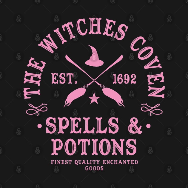 Wiccan Occult Witchcraft Witches Coven Spells & Potions by Tshirt Samurai