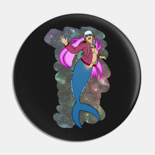 Mermaid Rocket Girl Pin