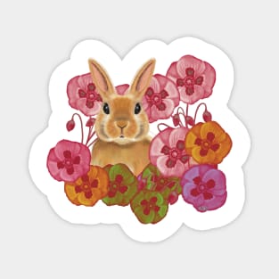 Easter Bunny Honey Bun Magnet