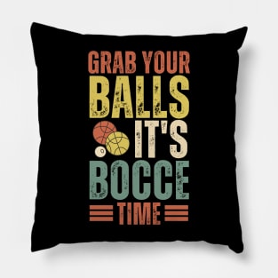 vintage bocce ball time dad Pillow