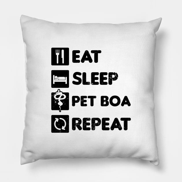 Boa Snake Shirt | Eat Sleep Repeat Gift Pillow by Gawkclothing