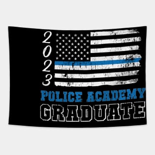 Police Academy 2023 Graduation - Thin Blue Line TShirt Tapestry